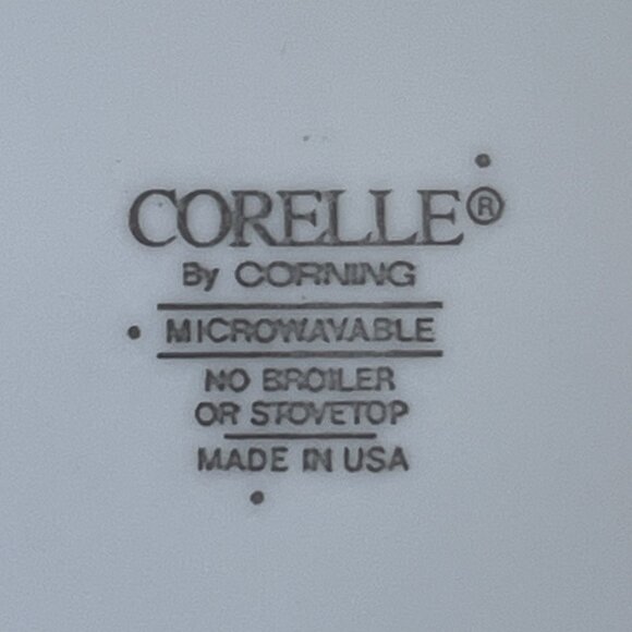 Corelle 4 Cereal Bowls Rosemarie Green Rim - Picture 7 of 8